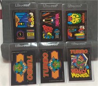 1983 Topps Sega Turbo Sticker Puzzle Cards