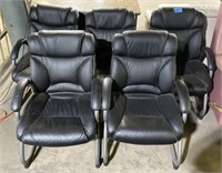 (E) Faux Leather Office Chairs 36" (bidding on one