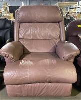 (E) Faux Leather Recliner Lazy Boy Chair 44” tall