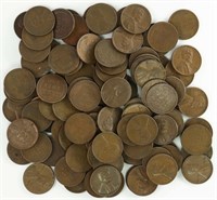 LOT OF 100 LINCOLN WHEAT PENNIES