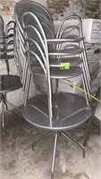 Aluminum Patio Table with 4 Chairs 
Approx 3ft
