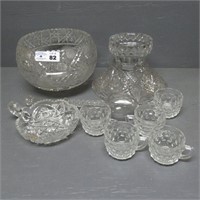 Crystal Punch Bowl Set