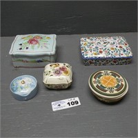Porcelain Trinket Boxes