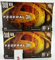(40) Rounds of Federal Fusion .308 BSP 165gr.