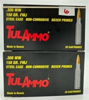 (40) Rounds of TulAmmo .308Win.