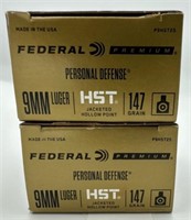 (40) Rounds of Federal Premium 9mm HST JHP.