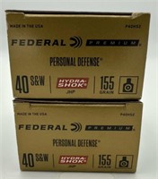 (40) Rounds of Federal Premium 40cal HP