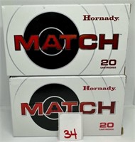 (40 Rounds of Hornady Match 6mm ARC 108gr.