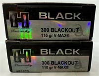 (40) Rounds of Hornady Black .300 Blackout 110gr