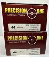 (100) Rounds of Precision One 44 Magnum 200gr