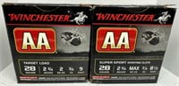 (50) Rounds of Winchester AA .28ga 2 3/4" 3/4oz 8