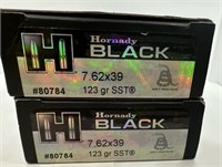 (40) Rounds of Hornady Black 7.62x39 123gr SST.