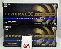 (40) Rounds of Federal Premium .223REm Tactical