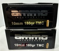 (100) Rounds of Ammo Incorp. 10mm 180gr TMC.