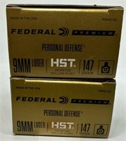 (40) Rounds of Federal Premium 9mm HST JHP 147gr.