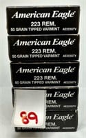 (100) Rounds of American Eagle .223 Rem 50gr