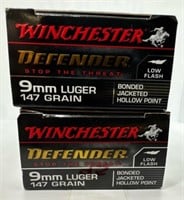 (40) Rounds of Winchester Defender 9mm 147gr