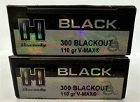 (40) Rounds of Hornady Black 300 Blackout 110gr