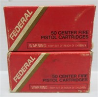 (100) Rounds 25 ACP 50GR ball Federal ammo.