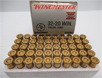 (50) Rounds of 32/20 100Gr lead Winchester ammo.