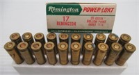 (20) Rounds of 17 Rem. 25GR H.P. Remington ammo.
