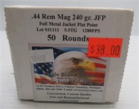 (50) Rounds of .44 Rem. Mag. 240GR JFP Eagle