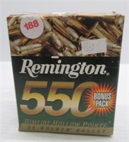 (550) Rounds of Remington 22 cal. Rimfire hollow