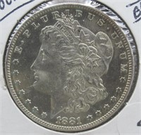 1881-S UNC/BU Morgan Silver Dollar.