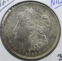 1921 Nice Morgan Silver Dollar.