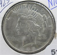 1923 Nice Peace Silver Dollar.