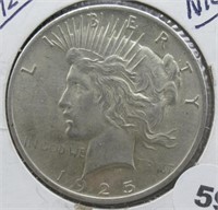 1925 Nice Peace Silver Dollar.