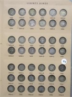 (42) Barber Silver Dimes from 1892 - 1906-D.
