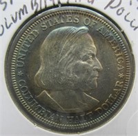 1892 Nice & Toning Columbian Silver Half Dollar.