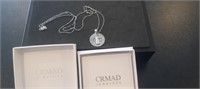 CRMAD Sterling St Benedict Charm & Necklace