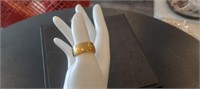iTungsten 10mm 18k Gold Plated Ring Size 8.5