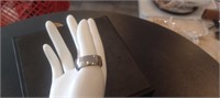 iTungsten 10mm Silver Finish Ring Size 11.5
