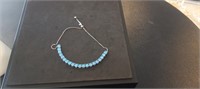 Ladies Blue Moon Stone Slide Bracelet