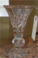Waterford Crystal Floral Vase, Measures: 8"H