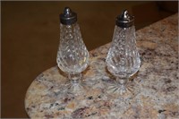 Waterford- Salt and Pepper Shakers. EPNS Screw