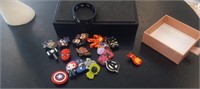 Bag of 20 Super Hero Shoe / Bracelet Charms