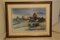 "Evening Flight" Matte Picture, Signed by Artist,