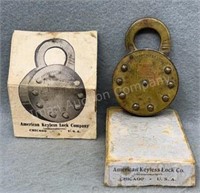 American Keyless Lock Co No Key Lock With Box