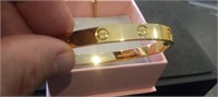 Marked Cartier Gold Toned Love Bracelet