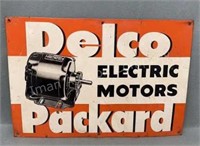 Delco Packard Electric Motors Sign, 20 In x 14 In