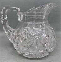 Brilliant 7in Cut Glass Pitcher
Looks very good!