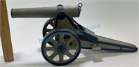 Large tin toy MARX cannon with the original