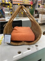 Basket With Throw Blanket