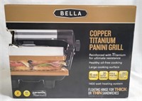 Bella Copper Titanium Panini Grill - NEW in box