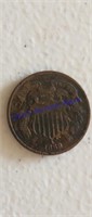 1869 2 cent piece United States