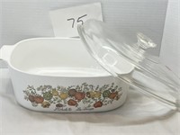 Corning Ware Spice of Life & Pyrex Lid